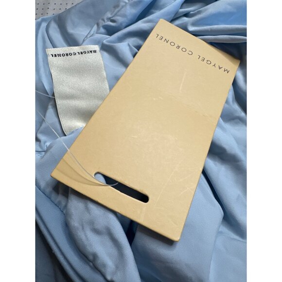 Maygel Coronel Villadiego Dress in Arctic One Size New Womens Flower Maxi Gown - Picture 10 of 17